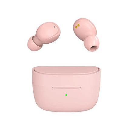 DUCK DANCE Wireless in-Ear Headphone Compact Cute Design Touch Control TWS Hi-Fi Earbuds Deep Bass XY30 (Pink)