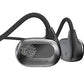 Over Ear Wireless Headphone DUCK DANCE Bluetooth TWS True Wireless Stereo Open-Ear Sport Headphone DUCK2 Air Conduction Earphone Blind-Touch-Control Technology (Black/Nickel)