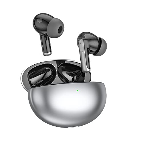 DUCK DANCE Wireless Earbuds with Qi Charging Case ANC + ENC Active Noise Cancelling Earbuds Bluetooth with Mic -38dB QuietDuckie Hall Switch with Gift Canvas Travel Pouch