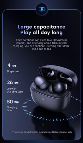 DUCK DANCE Wireless Earbuds with Qi Charging Case ANC + ENC Active Noise Cancelling Earbuds Bluetooth with Mic -38dB QuietDuckie Hall Switch with Gift Canvas Travel Pouch