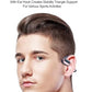Over Ear Wireless Headphone DUCK DANCE Bluetooth TWS True Wireless Stereo Open-Ear Sport Headphone DUCK2 Air Conduction Earphone Blind-Touch-Control Technology (Black/Nickel)