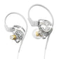 DUCK DANCE in Ear Wired Headphones, Earbuds with Microphone No Wireless Technology Over Ear Wired Earbuds Audiophile Hi-Fi Stereo Headset with Earhooks and Hard Carrying Case 3.5mm Jack CABLEDUCK