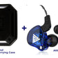 DUCK DANCE in Ear Wired Headphones, Earbuds with Microphone No Wireless Technology Over Ear Wired Earbuds Audiophile Hi-Fi Stereo Headset with Earhooks and Hard Carrying Case 3.5mm Jack CABLEDUCK