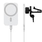 DUCK DANCE Wireless Magnetic Car Charger Stable Adsorption MagSafe Come With Complimentary Dual Port Both Car Charger Adapter Mini Metallic PD & QC 3.0 Quick Charge Compatible with iPhone 14 13 12 11 Pro And Qi Enabled Phone Wireless & Wired Charge